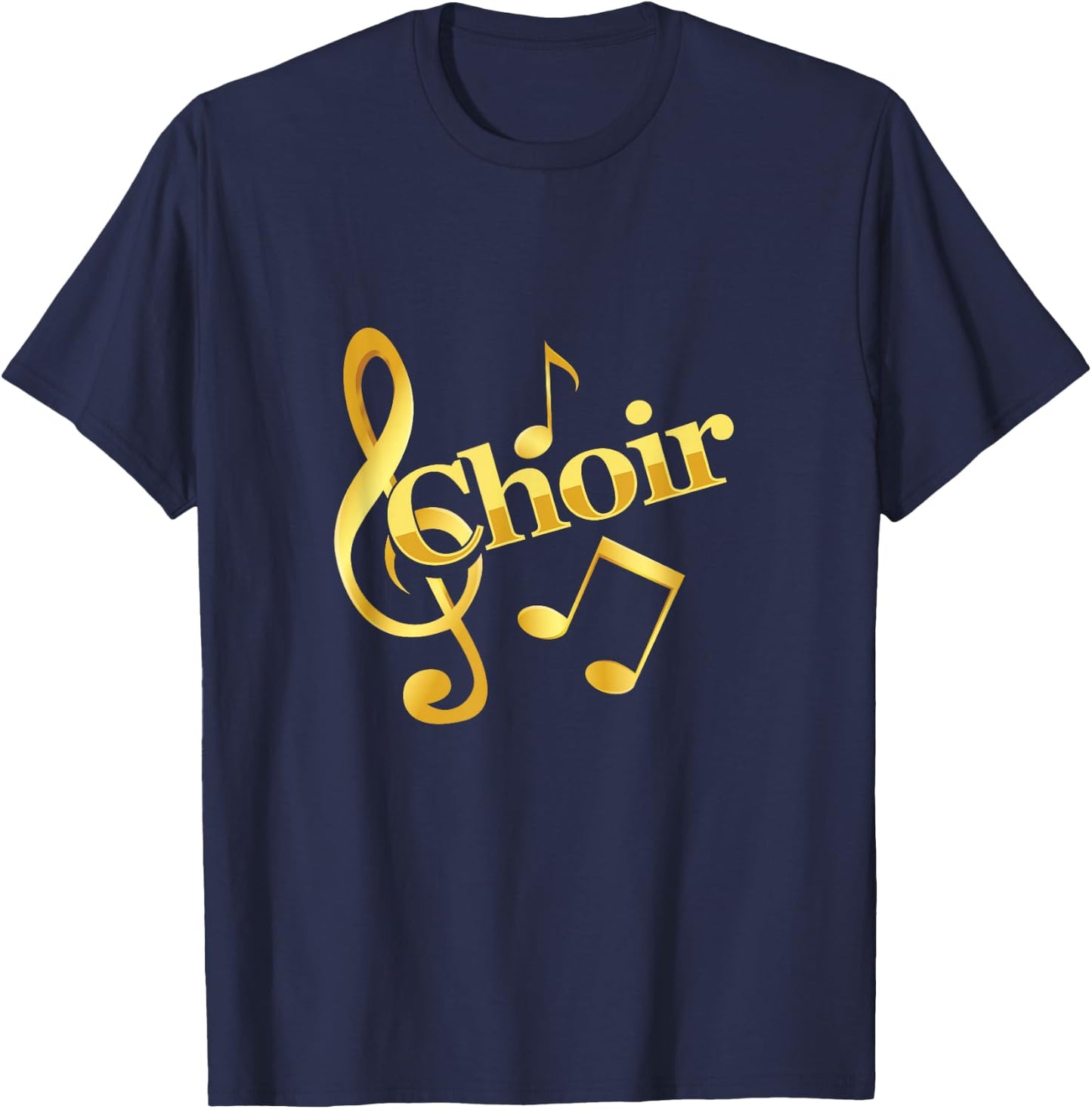 Vocalist Chorus Choir Vocals Singer Notes Music Tenor Song T-Shirt - T-Shirt | Navy