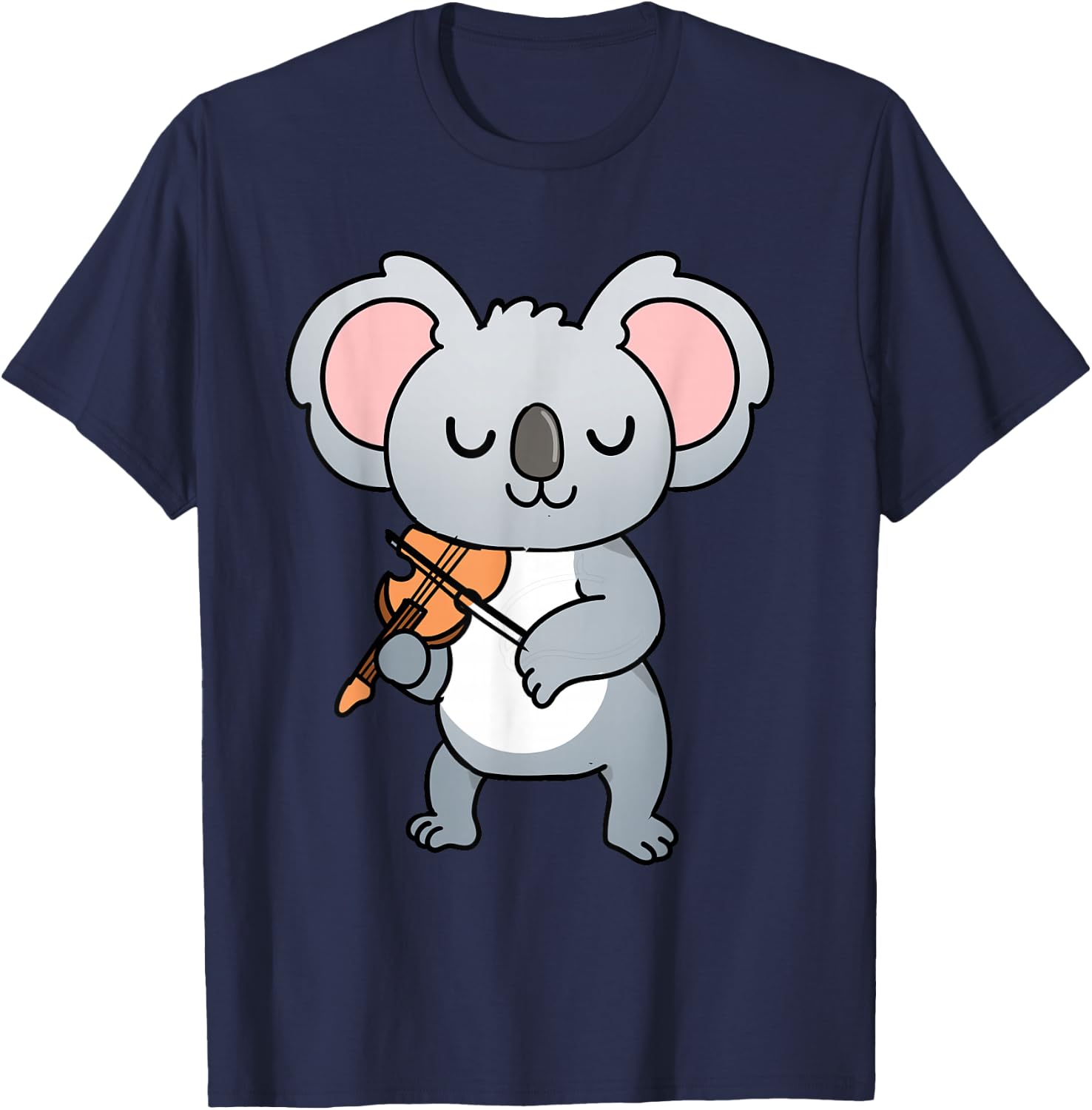 Koala Playing Violin T-Shirt - T-Shirt | Navy