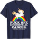 Endometrial Cancer Survivor Shirt | Fuck Endometrial Cancer T-Shirt - T-Shirt | Navy