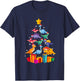Tree Rex Funny Dinosaur Christmas Kids Adults Gift T-Shirt - T-Shirt | Navy