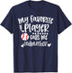 My Favorite Baseball Player Calls Me Godmother Baseball T-Shirt - T-Shirt | Navy