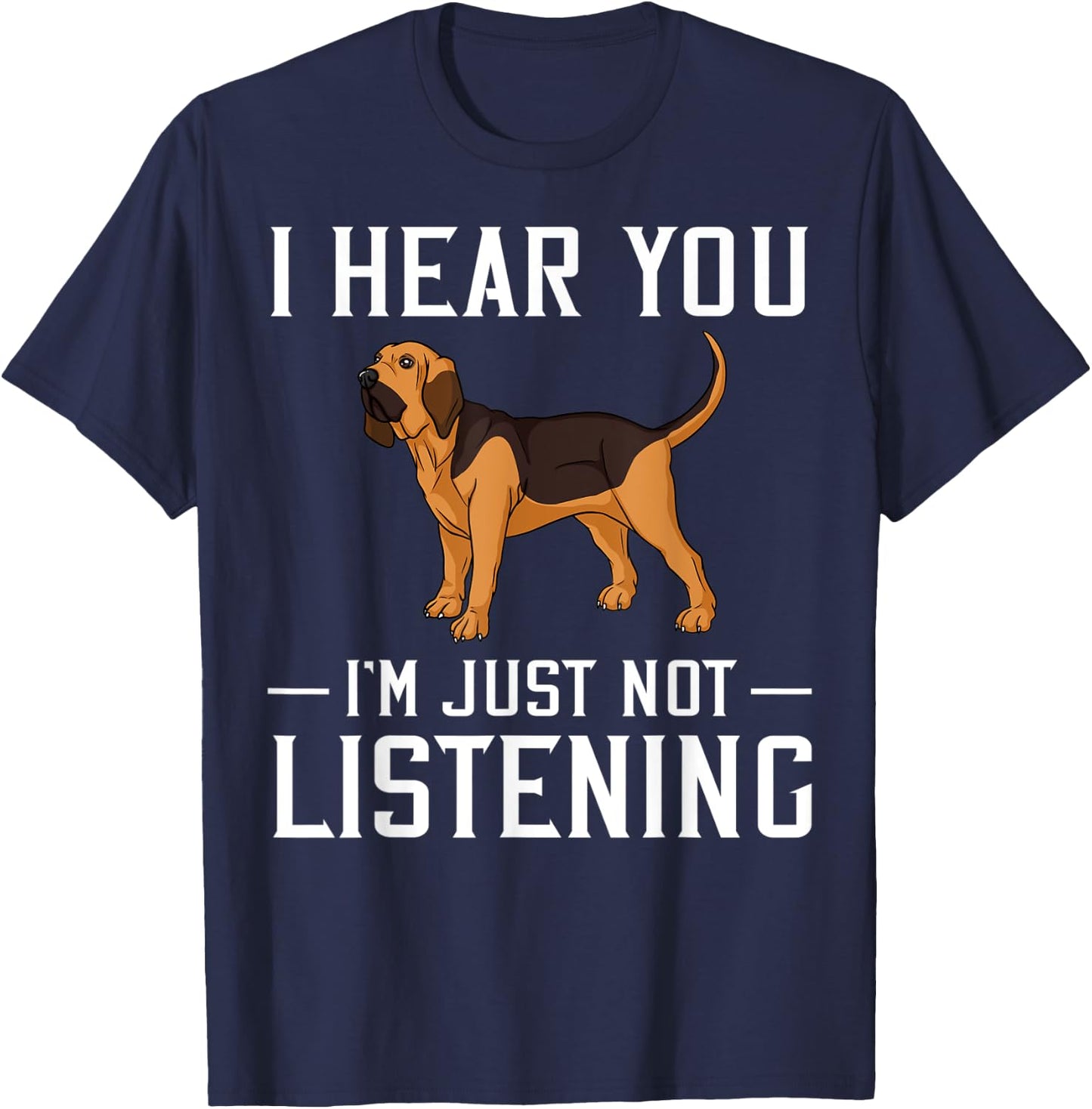 Bloodhound Dog Puppies Owner Lover T-Shirt - T-Shirt | Navy