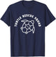 Turtle Rescue Squad Quote - Sea Turtle Graphic T-Shirt - T-Shirt | Navy