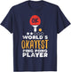World's Okayest Ping Pong Player Funny Table Tennis Gift T-Shirt - T-Shirt | Navy