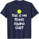 This is My Tennis Pajama Shirt for Teens Boys Girls T-Shirt - T-Shirt | Navy