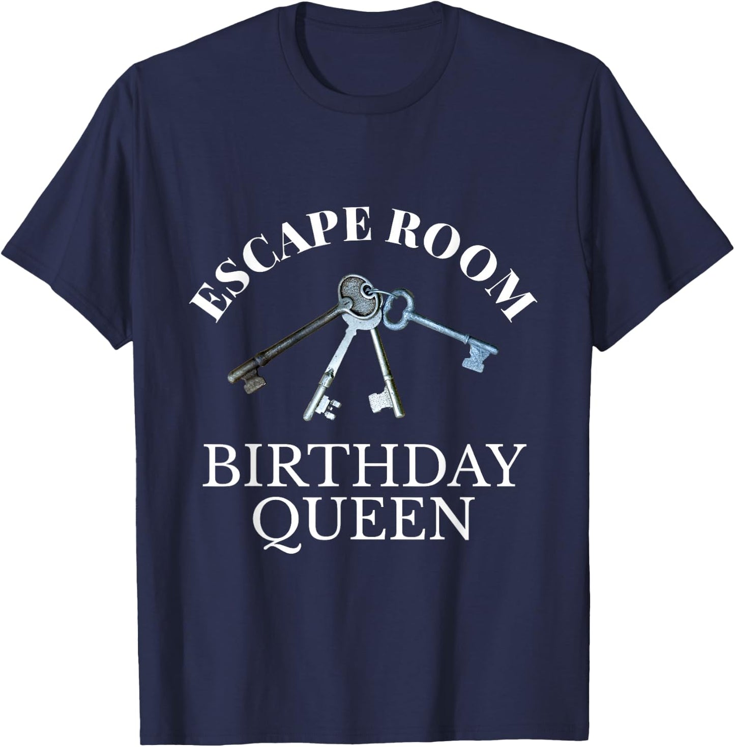 Escape Room Birthday Queen T-Shirt - T-Shirt | Navy