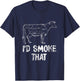 Id Smoke That BBQ T-Shirt - T-Shirt | Navy