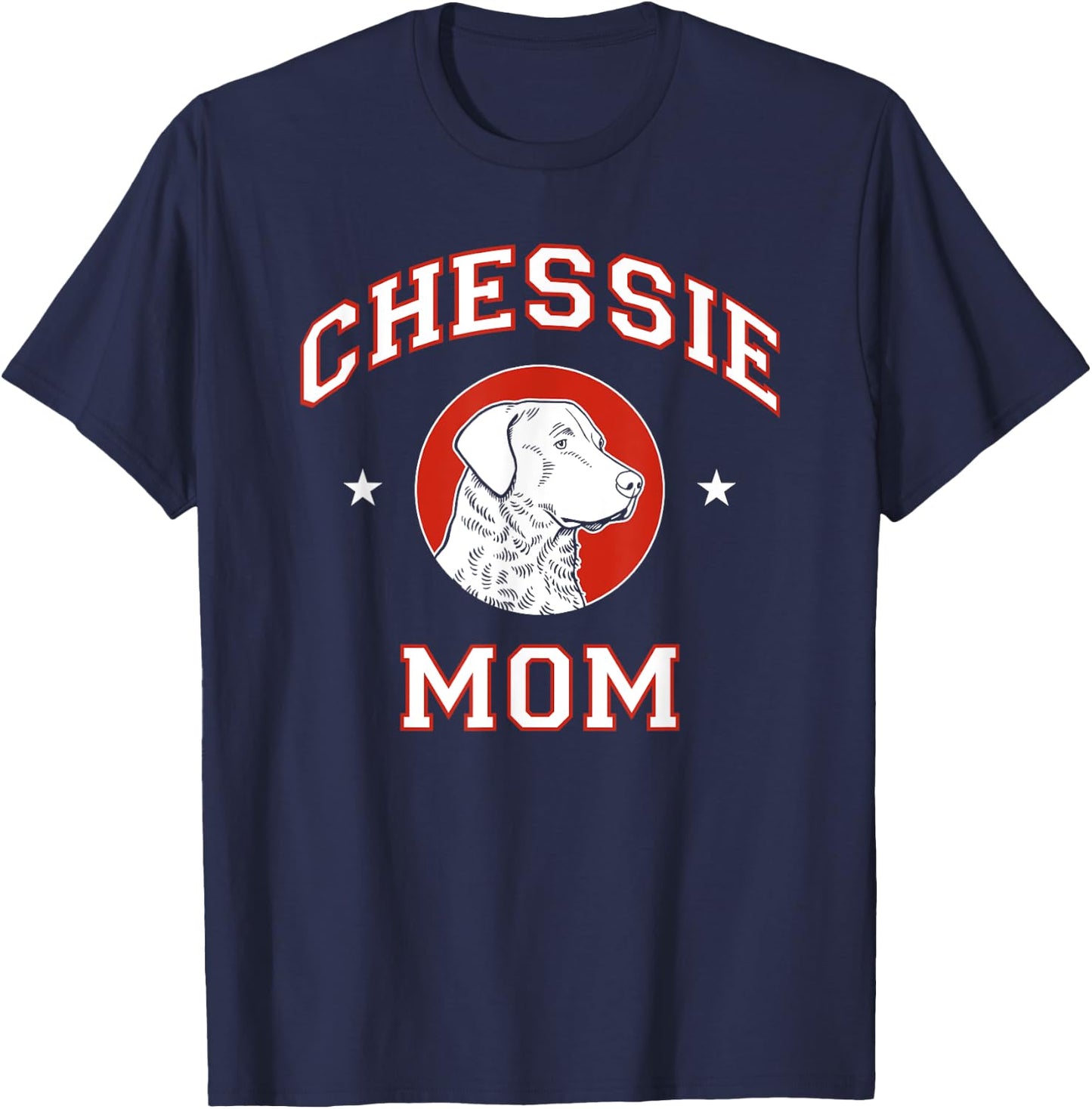 Chesapeake Bay Retriever Mom Dog Mother Women Girls Kids T-Shirt - T-Shirt | Navy