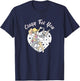 Looney Tunes Bugs And Lola Crazy For You Heart Portrait T-Shirt - T-Shirt | Navy