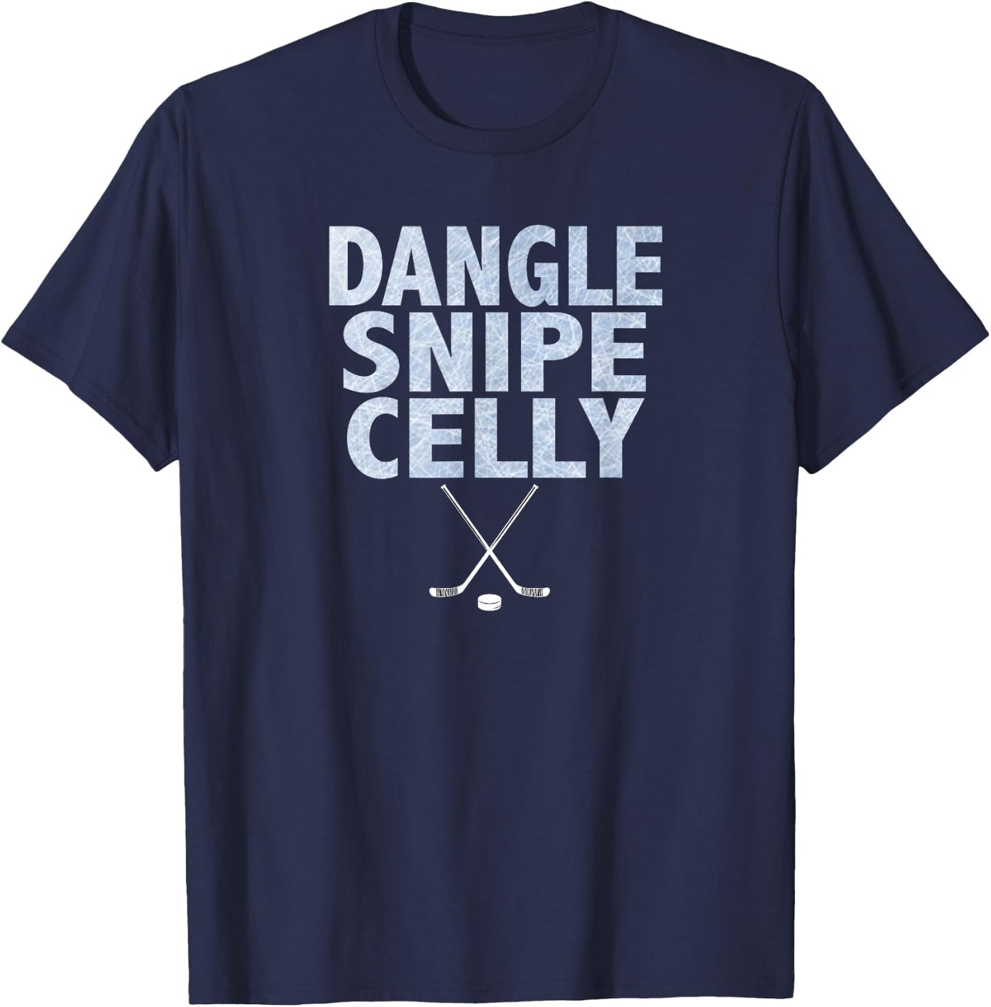 Dangle Snipe Celly Hockey T-Shirt - T-Shirt | Navy