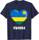 Rwanda flag jersey, Rwanda T-Shirt - T-Shirt | Navy