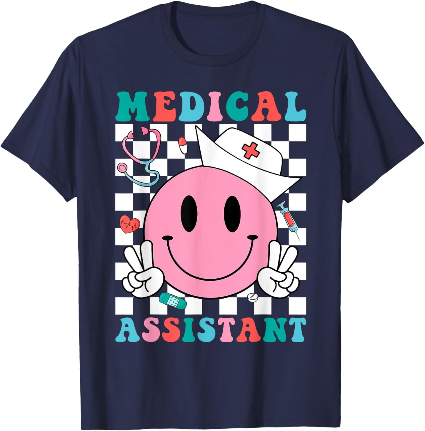 Funny Medical Assistant MA CMA Nursing Doctor Assistant T-Shirt - T-Shirt | Navy