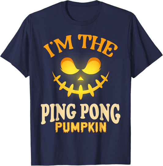 Ping Pong Halloween Pumpkin Matching Costume T-Shirt - T-Shirt | Navy