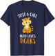 Just A Girl Who Loves Tigers Cute Tiger Small T-Shirt - T-Shirt | Navy
