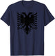 Albania Flag Albanian Double-headed Eagle T-Shirt - T-Shirt | Navy