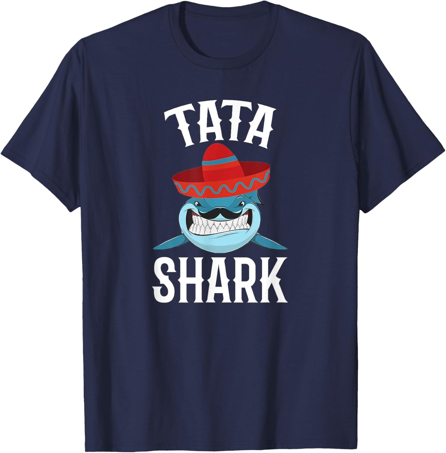 Tata Shark Funny Spanish Daddy T-Shirt - T-Shirt | Navy