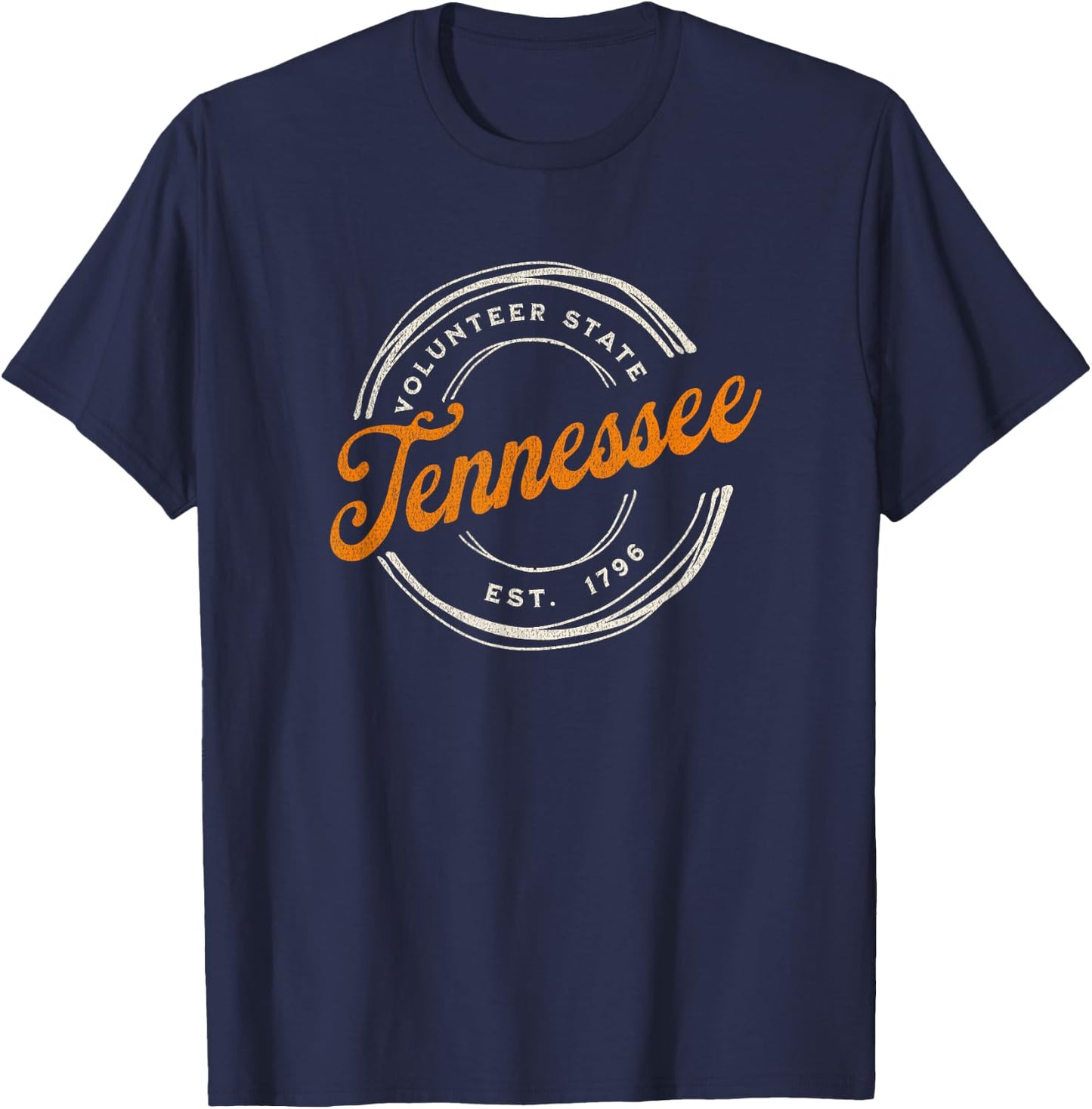 Retro Tennessee Volunteer State T-Shirt - T-Shirt | Navy