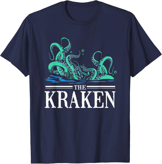 Octopus The Kraken T-Shirt - T-Shirt | Navy
