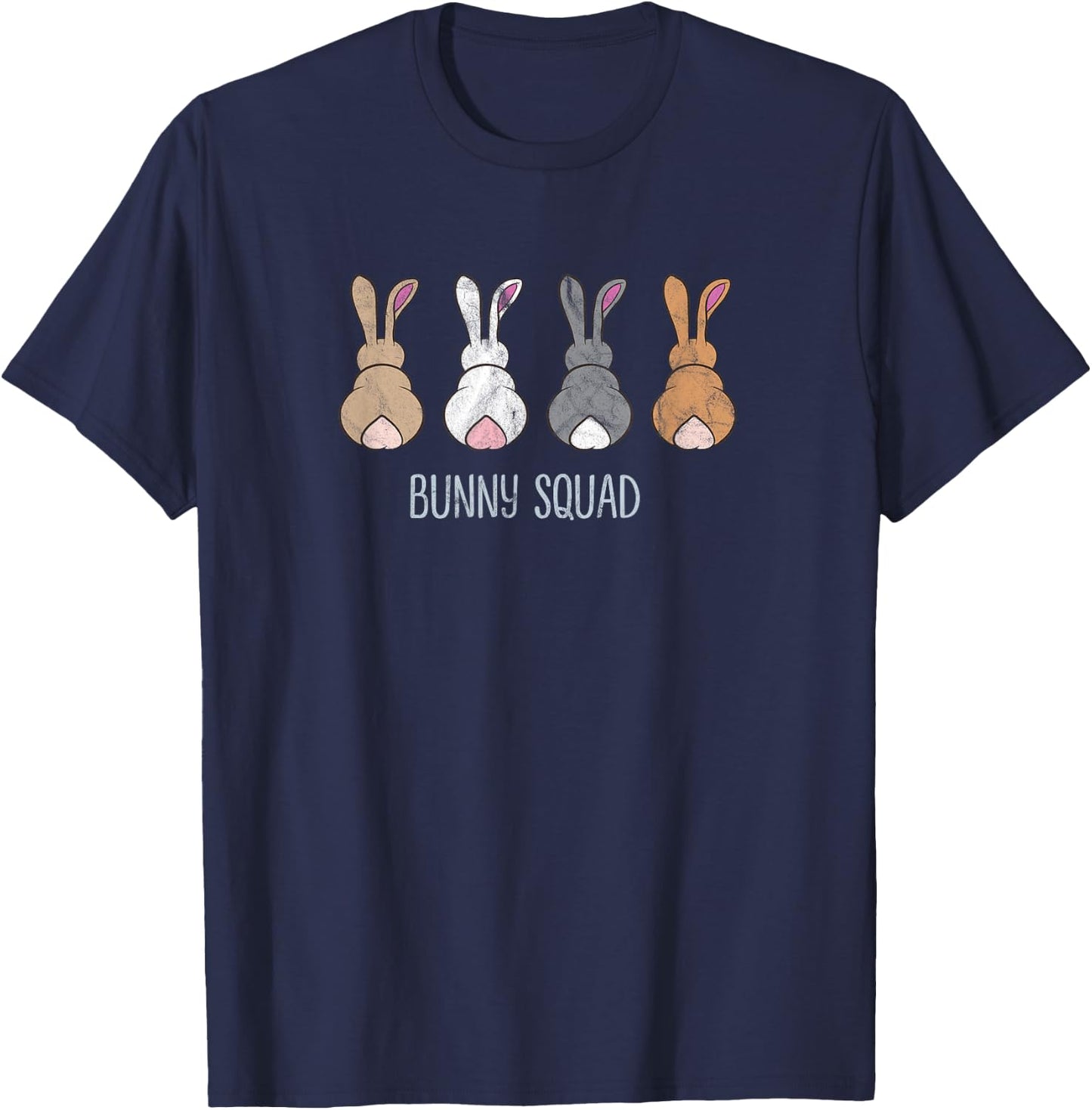 Bunny Squad Funny Ironic Pet Rabbits Team T-Shirt - T-Shirt | Navy