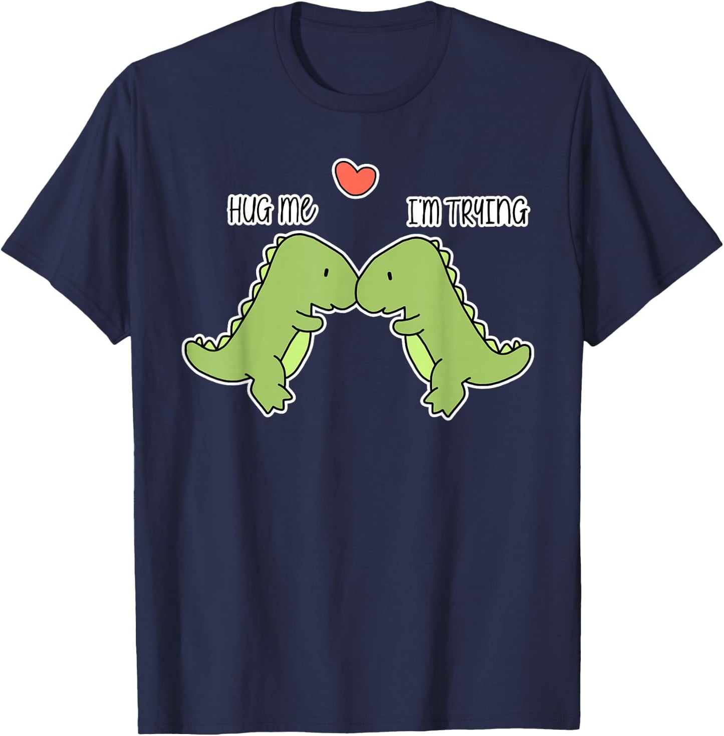Dinosaur hug me T-Shirt - T-Shirt | Navy