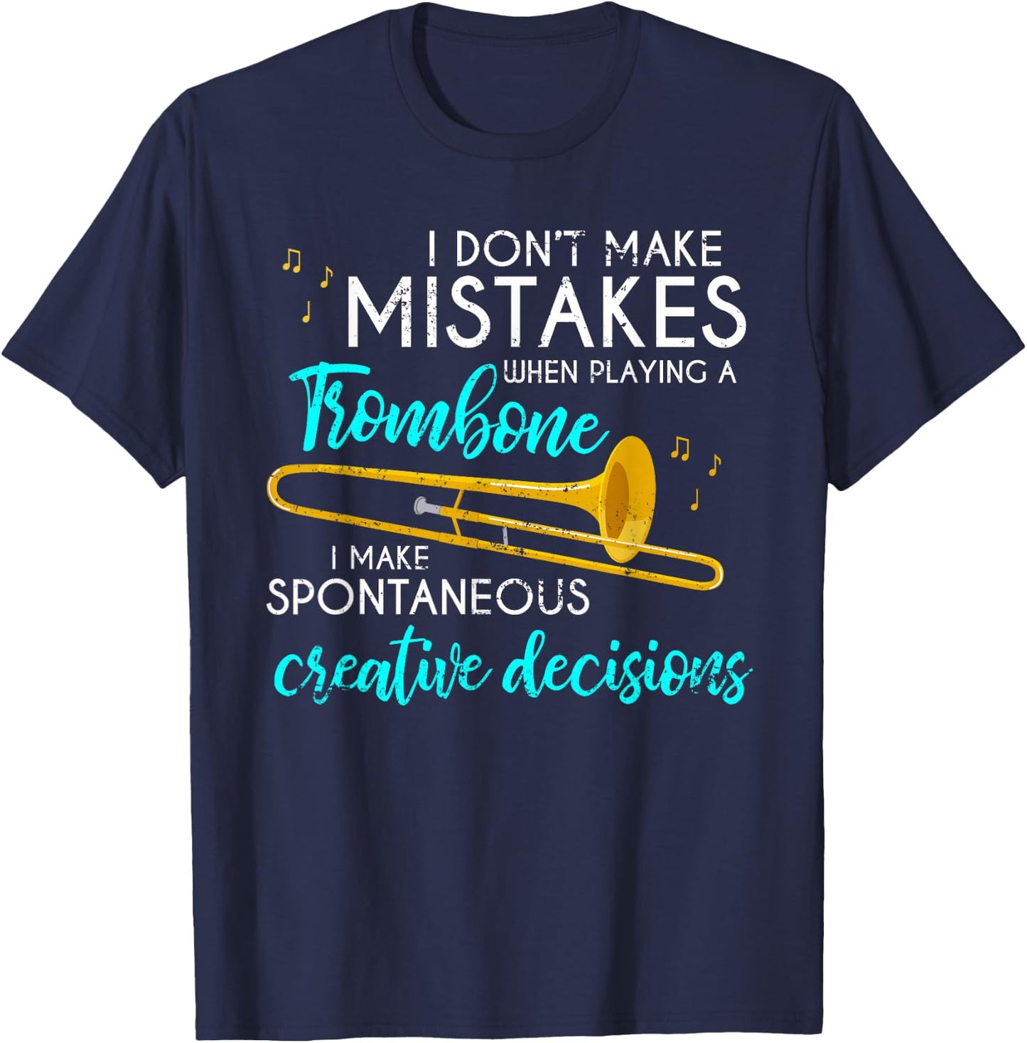 Orchestra Musician Gift Funny Trombone T-Shirt - T-Shirt | Navy