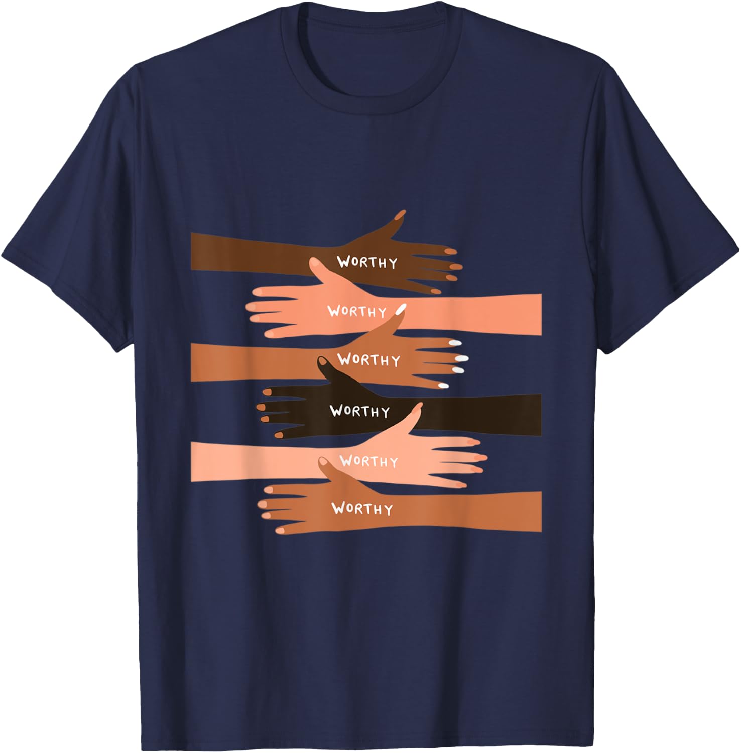 You Are Worthy T-Shirt - T-Shirt | Navy