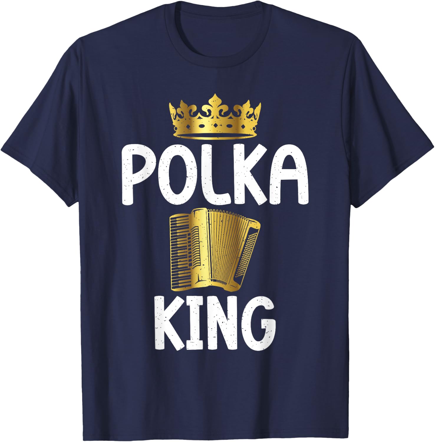 Polka King Polish Polka T-Shirt - T-Shirt | Navy