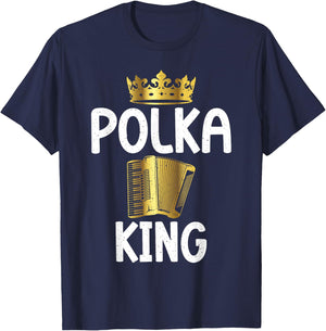 Polka King Polish Polka T-Shirt - T-Shirt | Navy