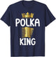 Polka King Polish Polka T-Shirt - T-Shirt | Navy