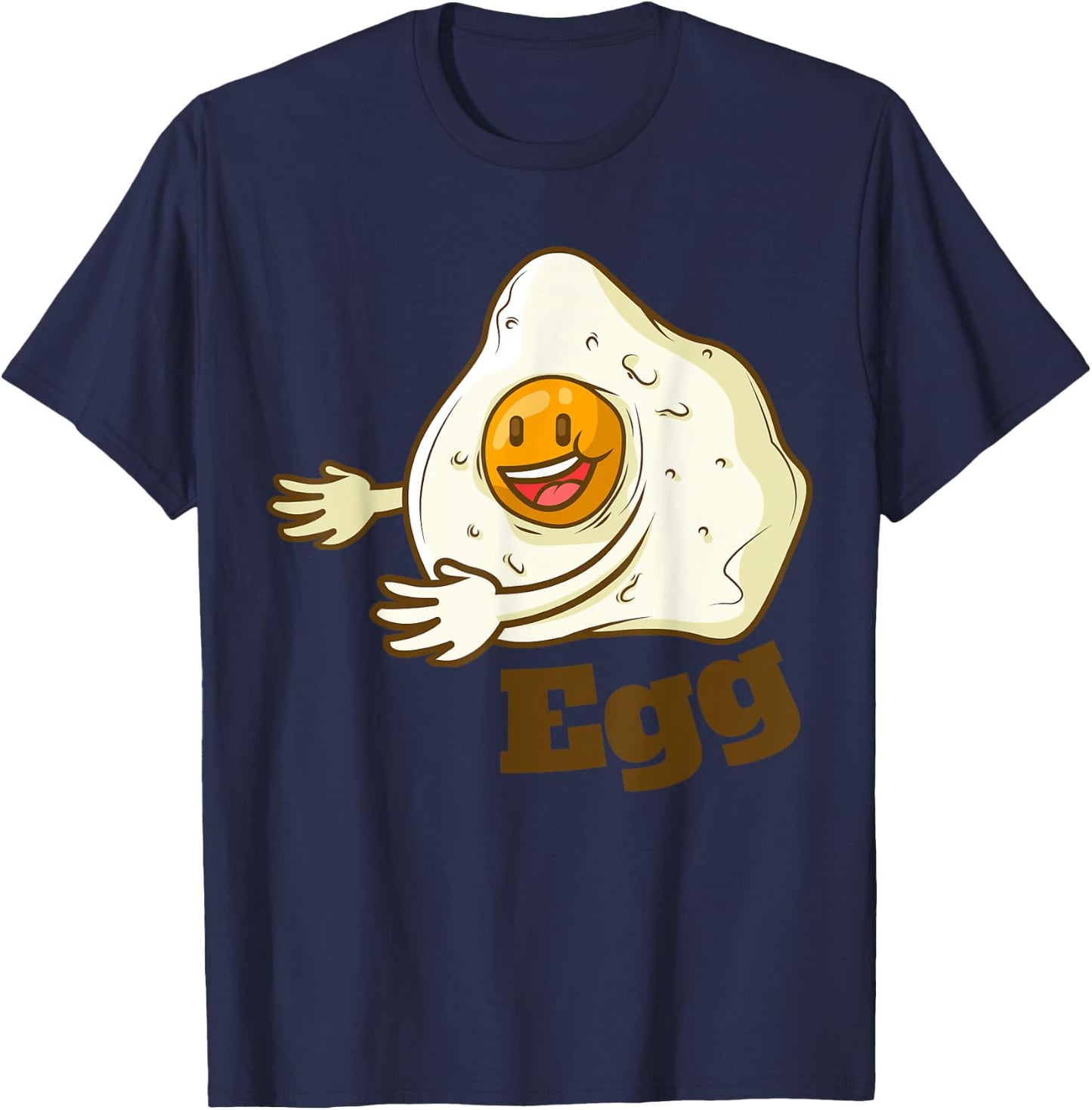 Funny Bacon And EGG Duo Valentines Halloween Easy Costume T-Shirt - T-Shirt | Navy