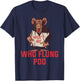 Who Flung Poo T-Shirt - T-Shirt | Navy