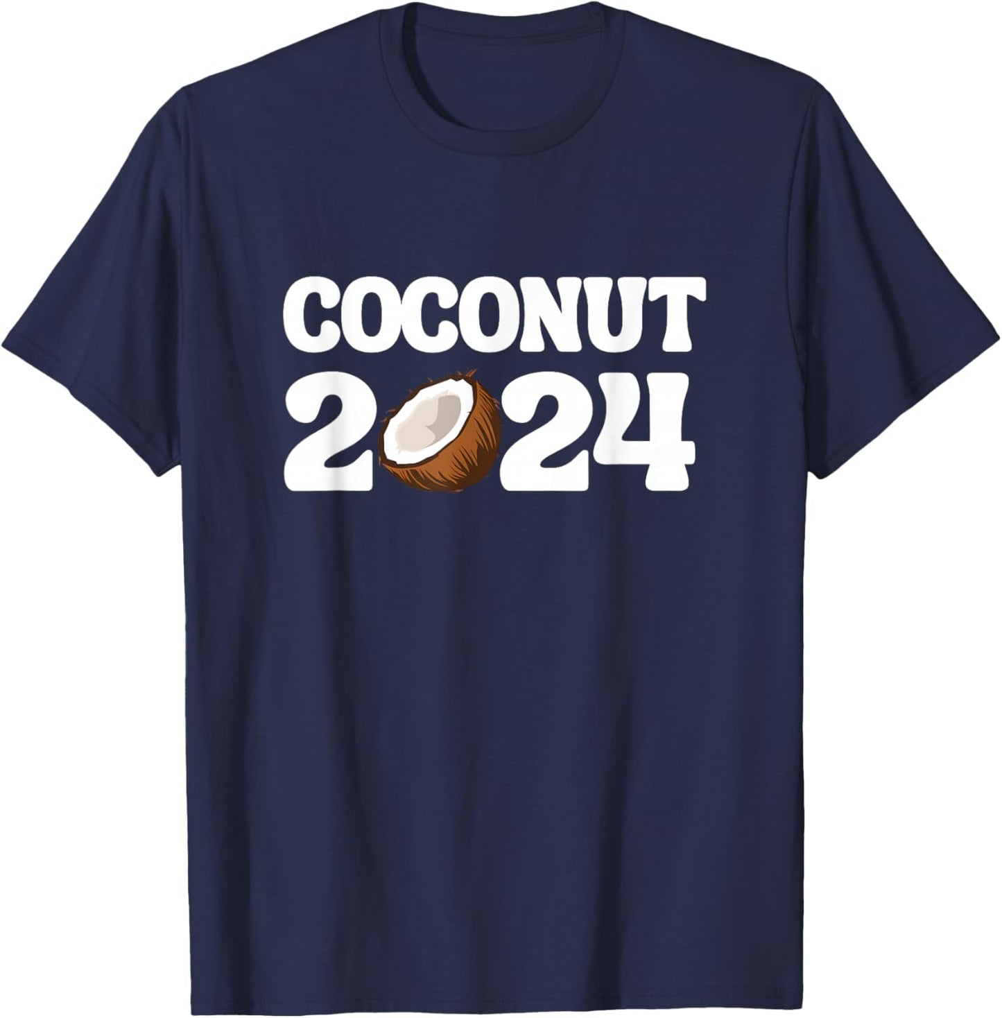 Funny Kamala Harris 2024 Statement Democrat Coconut Tree T-Shirt - T-Shirt | Navy