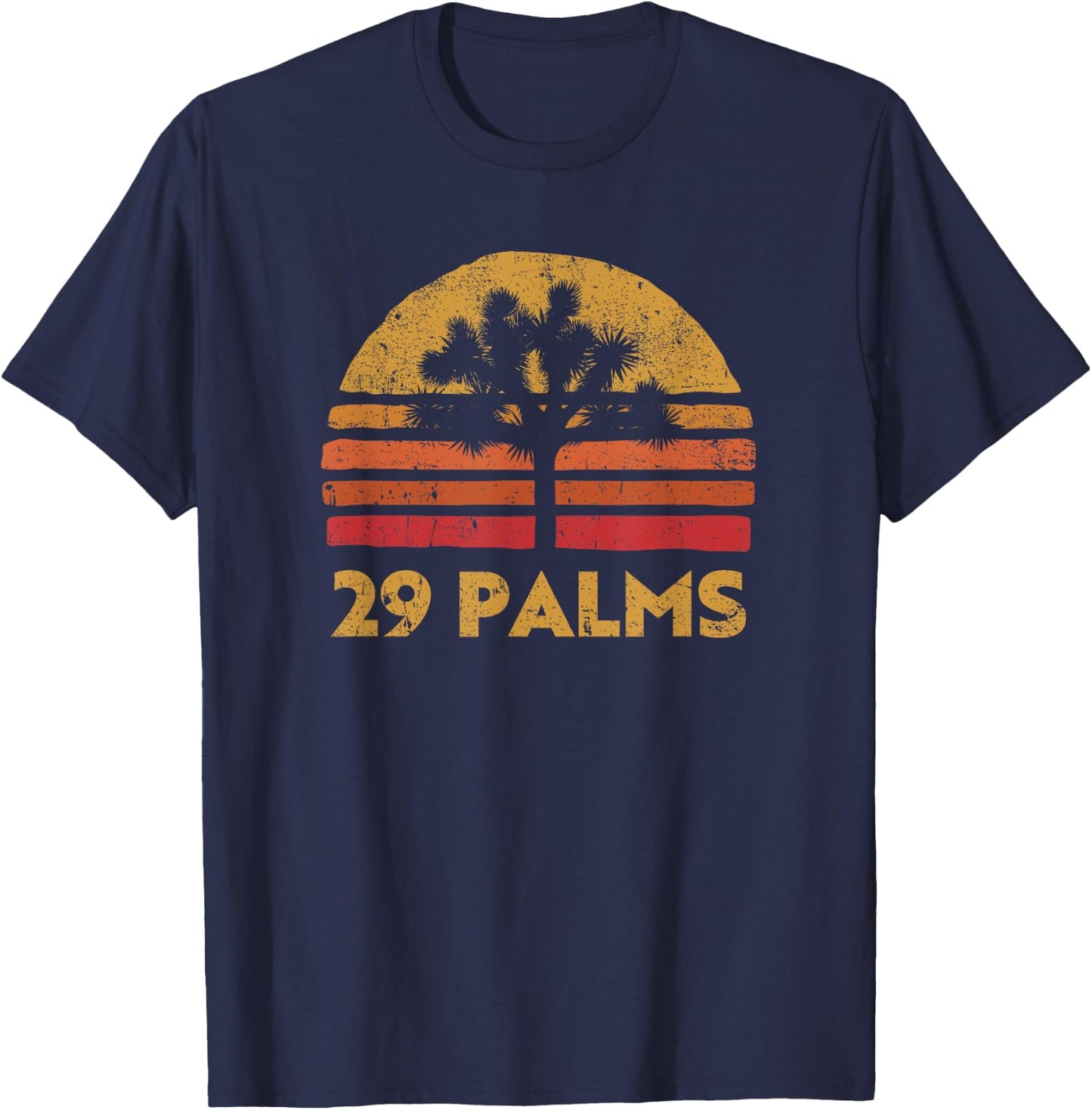 29 Twentynine palms California retro Joshua Tree T-Shirt - T-Shirt | Navy