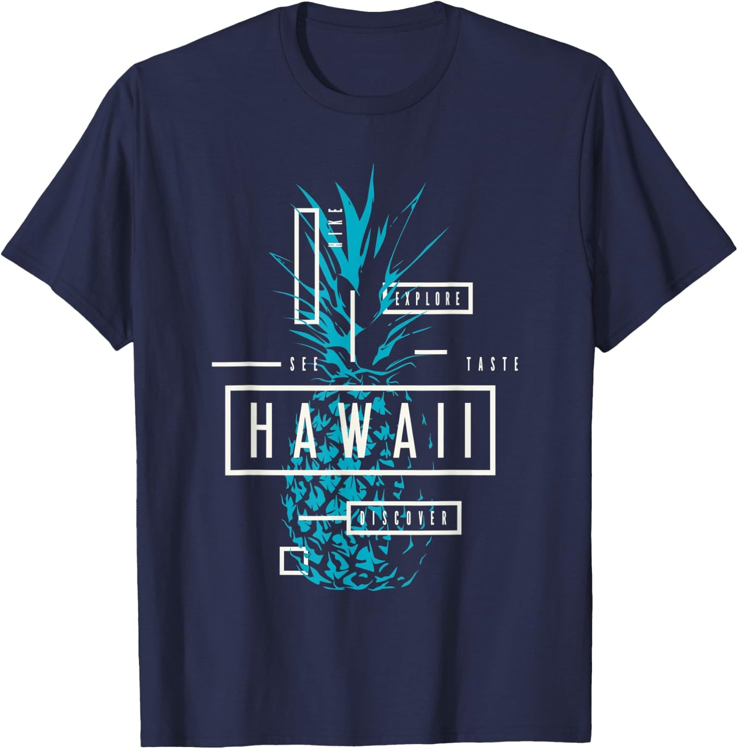 Hawaii Paradise Graphic Novelty & Cool Designs T-Shirt - T-Shirt | Navy
