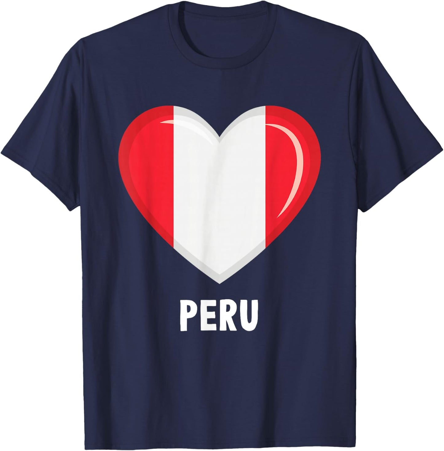 Peruvian Flag Jersey | Peruvian T-Shirt - T-Shirt | Navy