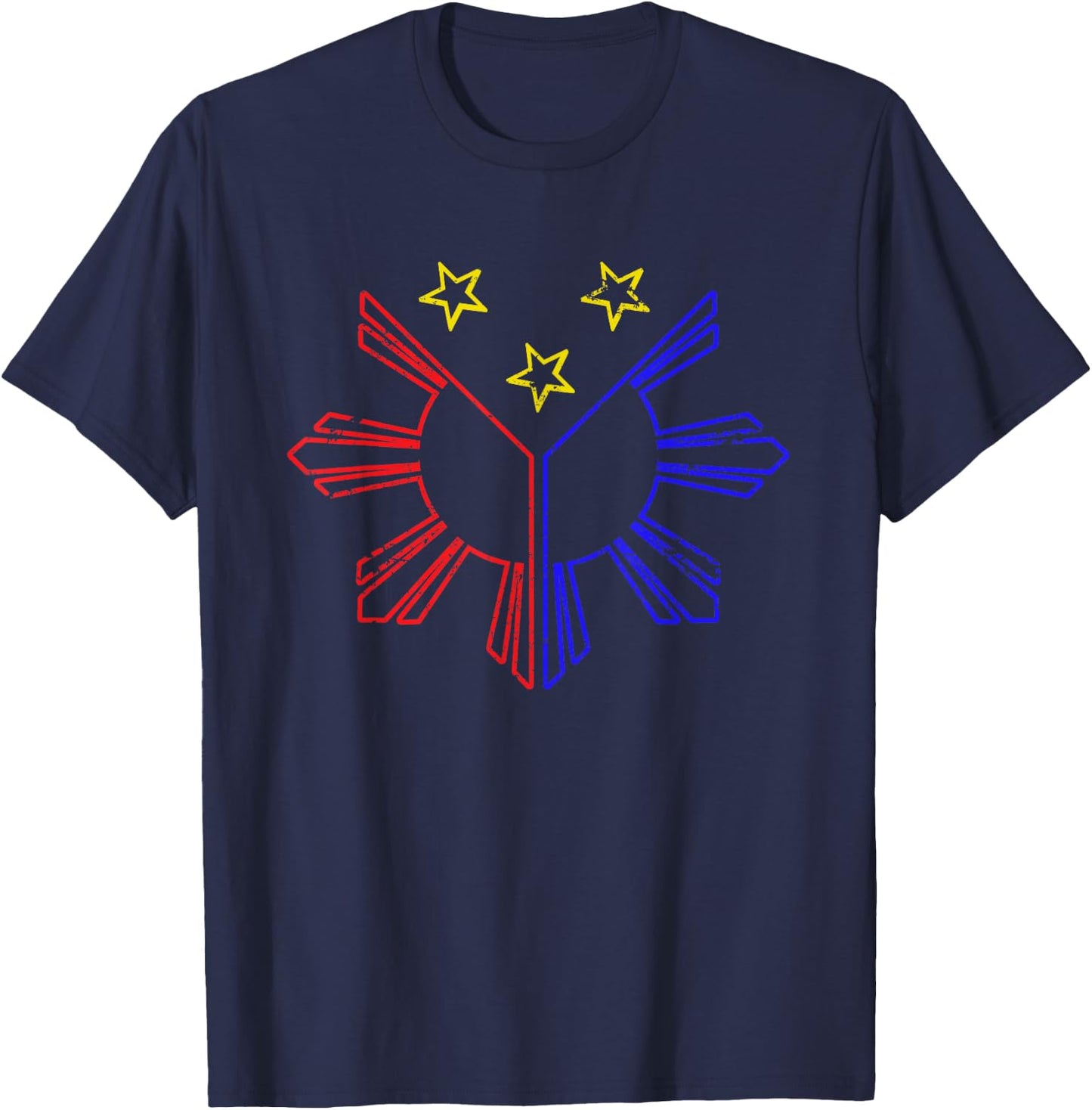Filipino Philippine Flag Philippines T-Shirt - T-Shirt | Navy