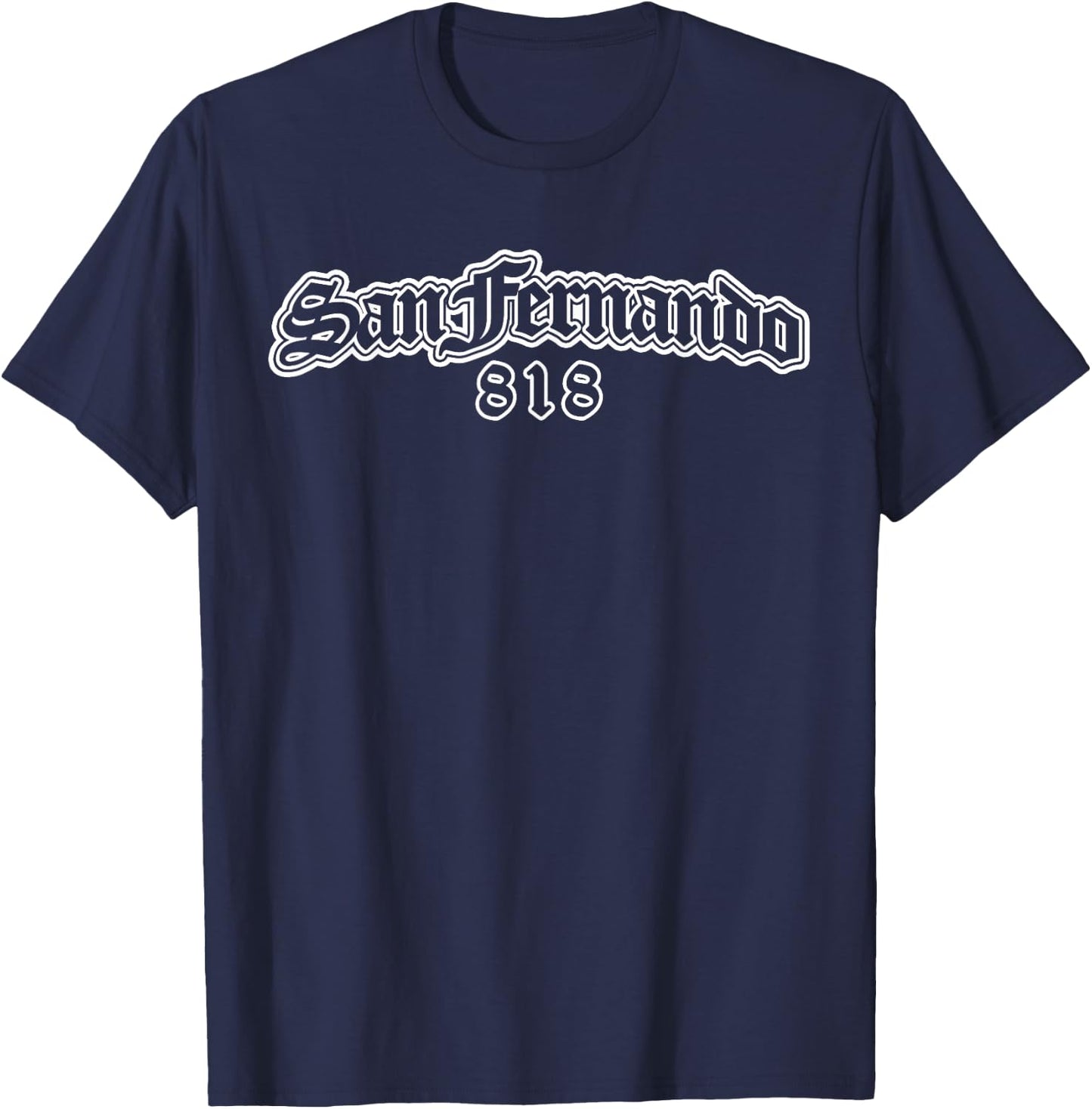 SFV 818 San Fernando Valley California CA T-Shirt - T-Shirt | Navy