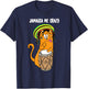 Funny Jamaica Me Crazy | Cute Jamaican Reggae Cat Gift Lover Women Girls Kids T-Shirt - T-Shirt | Navy