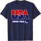 USA Team Sports Men's Water Polo , Black, Small T-Shirt - T-Shirt | Navy