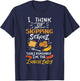 I Think Of Skipping School Cafeteria Chef Funny Lunch Lady T-Shirt - T-Shirt | Navy
