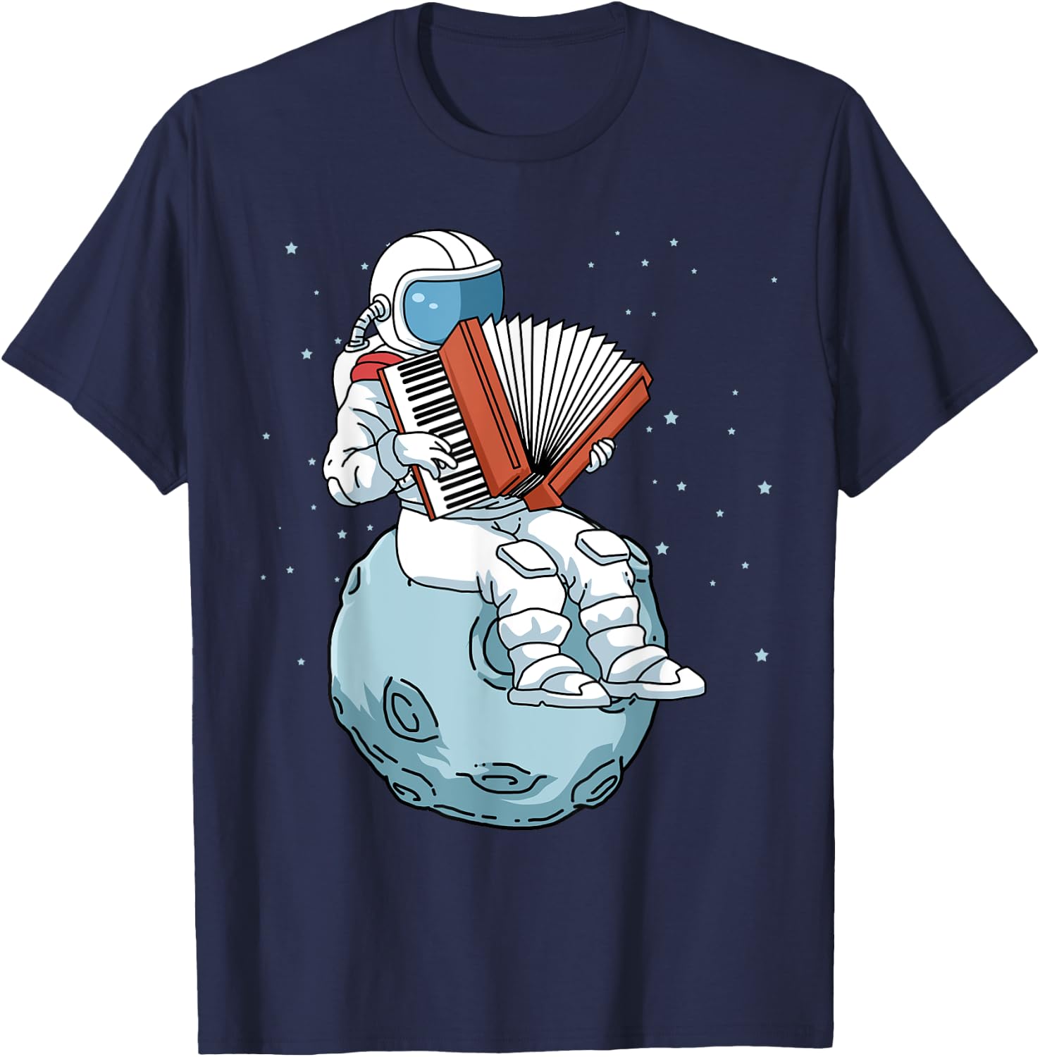 Accordion Shirt Men Accordion Music Gift Women Accordion T-Shirt - T-Shirt | Navy