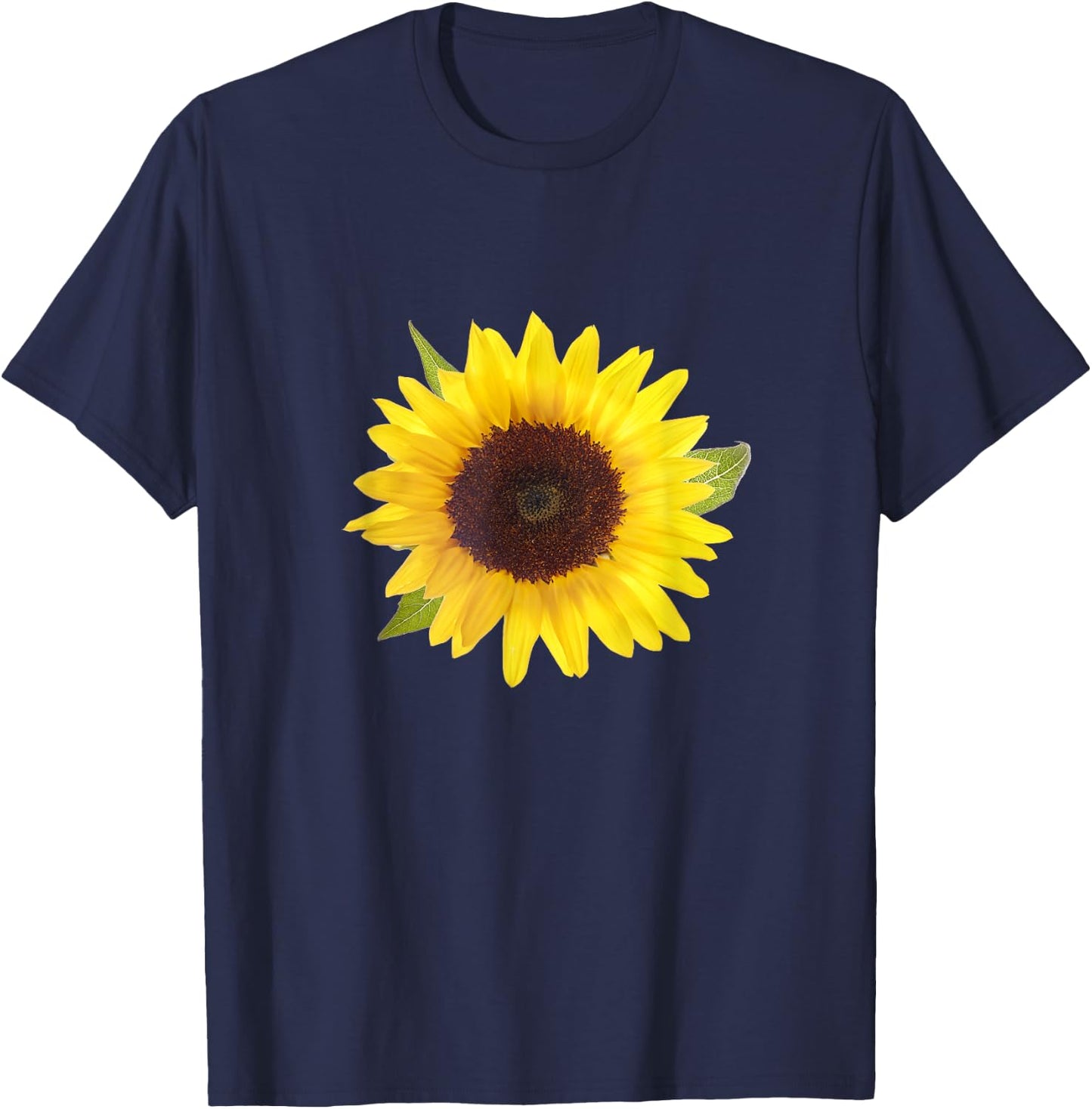 Sunflower Floral Sun Flower, Summer Gardener Men Women Girls Kids T-Shirt - T-Shirt | Navy