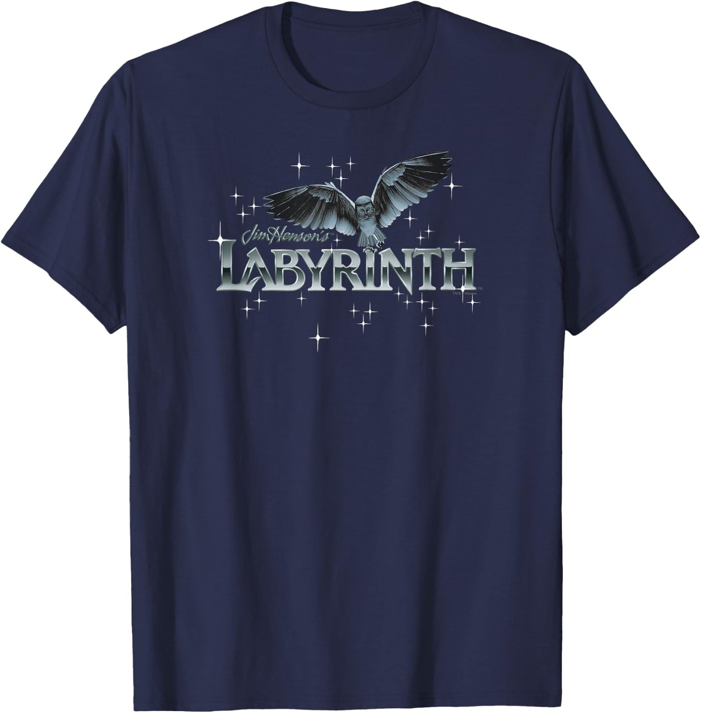 Labyrinth Owl Logo T-Shirt - T-Shirt | Navy