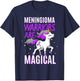 Warriors Are Magical Meningioma Brain Tumor Cancer Awareness T-Shirt - T-Shirt | Navy