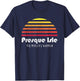 Presque Isle Erie Pa Sunset Retro T-Shirt - T-Shirt | Navy