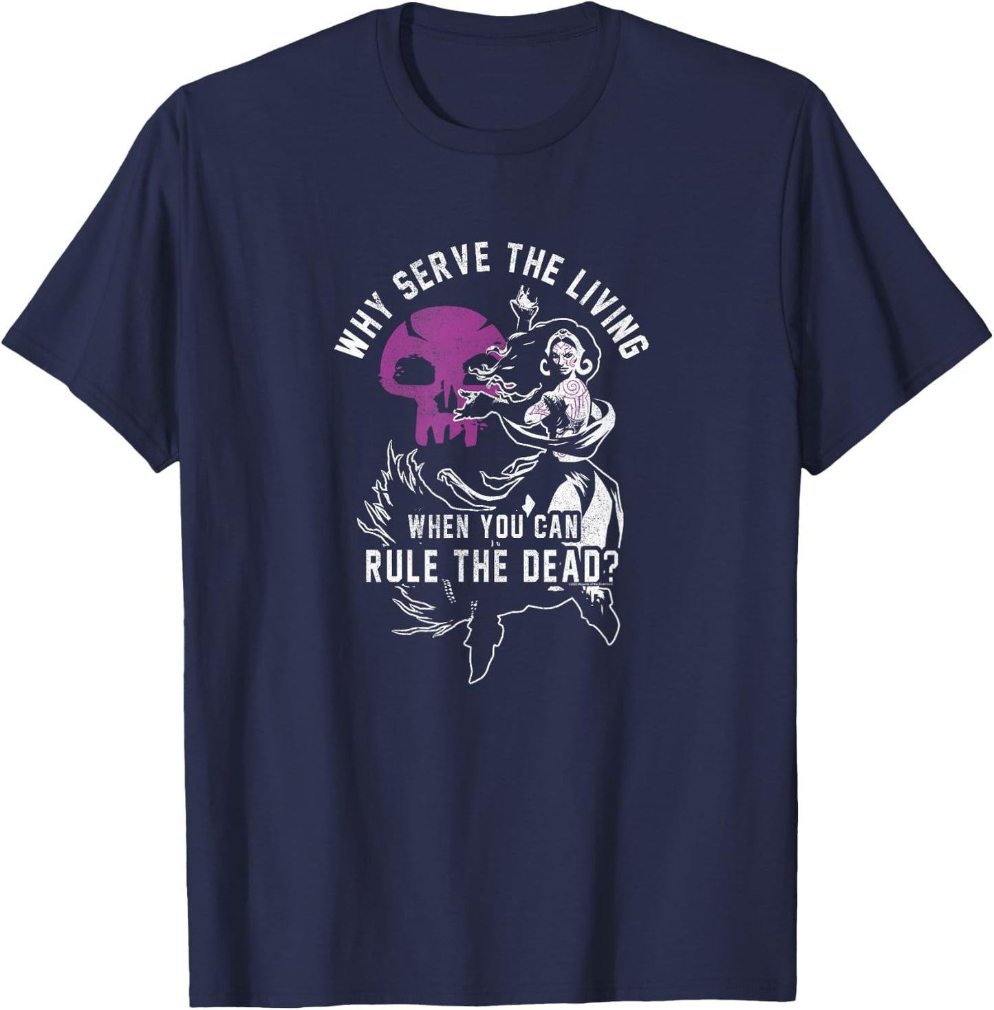 Magic: The Gathering- Liliana Rule The Dead T-Shirt - T-Shirt | Navy