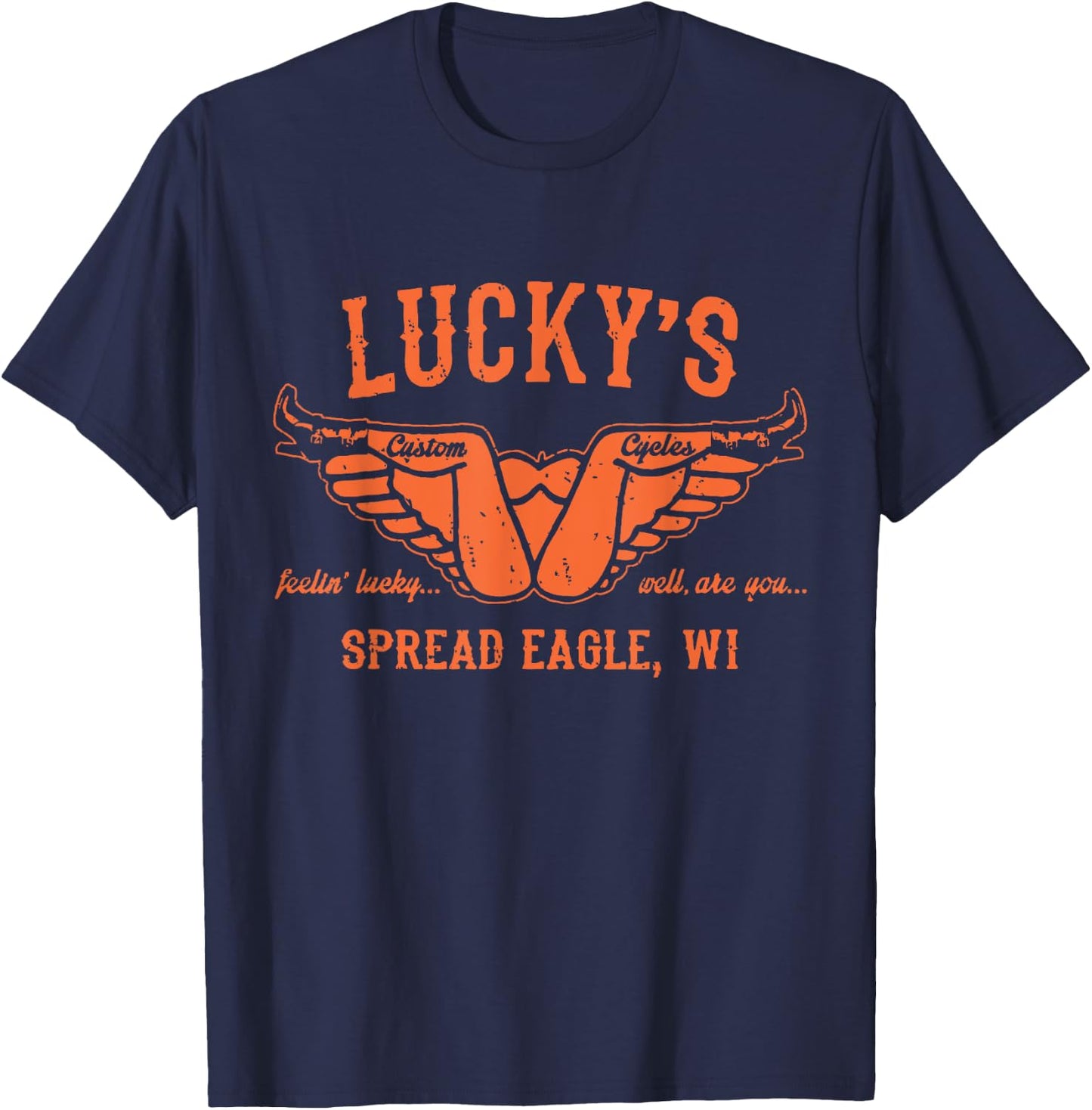 Cool Funny Offensive Motorcycle Biker - Spread Eagle Gift T-Shirt - T-Shirt | Navy