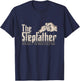 Funny Stepdad Gifts Stepfather Officially World's Best Man T-Shirt - T-Shirt | Navy