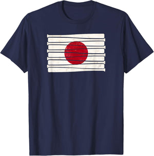 Japanese Baseball Bat Flag T-Shirt - T-Shirt | Navy