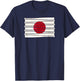 Japanese Baseball Bat Flag T-Shirt - T-Shirt | Navy